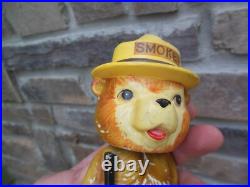 Smokey The Bear Ceramic Nodder 1960's Japan Bobblehead Vintage