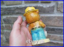 Smokey The Bear Ceramic Nodder 1960's Japan Bobblehead Vintage