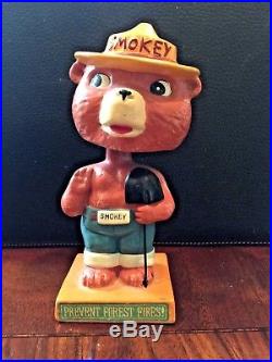 Smokey The Bear Vintage 1960's Nodder/bobblehead Great Condition