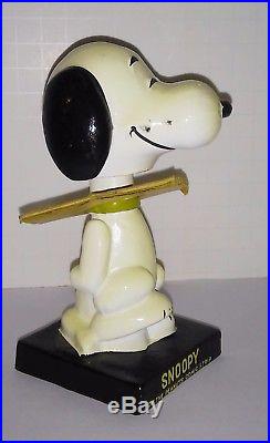Snoopy Mint in box NODDER BOBBLE HEAD vintage PEANUTS GANG COMIC 60's nice doll