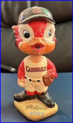 St Louis Cardinals Vintage Fredbird Fred Bird Mascot Bobblehead 1967 / VERY RARE