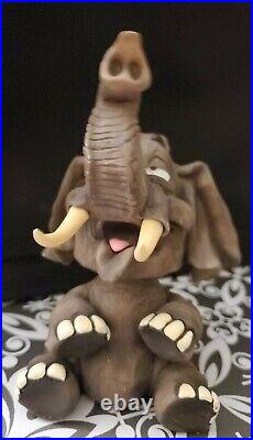 Super RARE Vintage Elephant Bobblehead Cartoon Figure