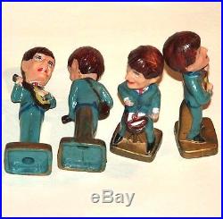 THE BEATLES small vintage bobbleheads original very rare