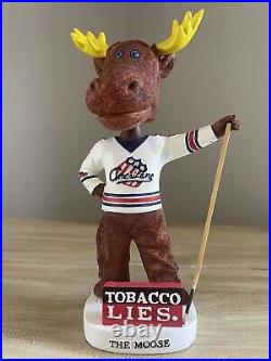 THE MOOSE Rochester Americans / Buffalo Sabres AHL Vintage Mascot Bobblehead NIB