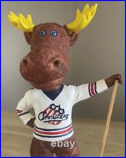 THE MOOSE Rochester Americans / Buffalo Sabres AHL Vintage Mascot Bobblehead NIB