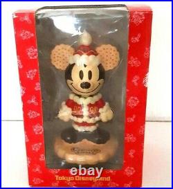 TOKYO Disneyland Gingerbread Christmas Mickey Bobblehead Figure Vintage 2004