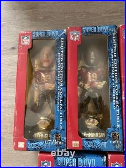 Tampa Bay Buccaneers Vintage Bobble Head Set Boxes have wear