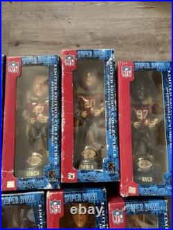 Tampa Bay Buccaneers Vintage Bobble Head Set Boxes have wear