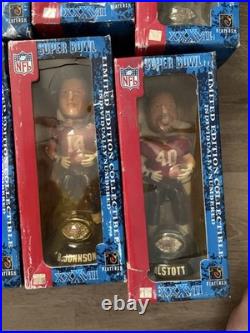 Tampa Bay Buccaneers Vintage Bobble Head Set Boxes have wear