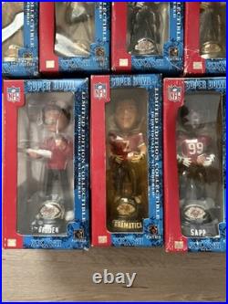 Tampa Bay Buccaneers Vintage Bobble Head Set Boxes have wear