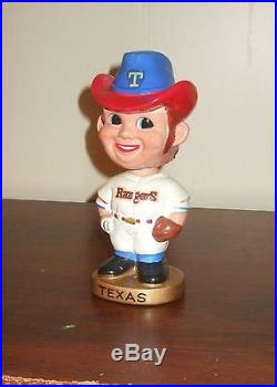 Texas Rangers 1960's vintage Bobblehead / Nodder doll. Rare, patent pending
