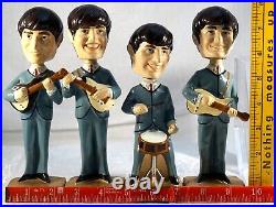 The Beatles Vintage 1964 8 Bobble Heads Car Mascots Nodder Bobbleheads Figurine