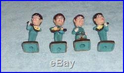 The Beatles Vintage Cake Toppers Bobblehead Nodders Set Of 4 With Free Shipping