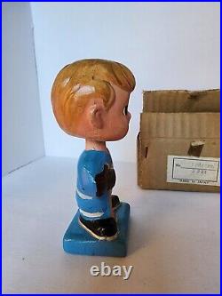 Toronto Mapleleafs Mini Bobblehead Vintage in Original Japan Box Hockey 5 1960s