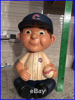 Truly Rare Huge Chicago Cubs Forever Bobblehead vtg look mascot throwback retro
