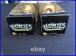 Two Vintage 2002 Homies 6 Bobblehead in Sealed Box Tiny And 8-Ball Eight