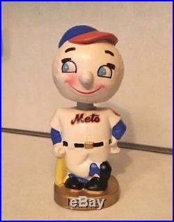ULTRA RARE Vintage 1960s New York Mets Mr Met Bobblehead Bank