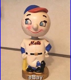 ULTRA RARE Vintage 1960s New York Mets Mr Met Bobblehead Bank