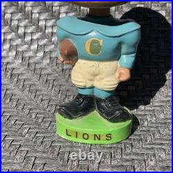 VINTAGE 1960'S COLUMBIA UNIVERSITY LIONS FOOTBALL TOES UP BOBBLEHEAD Rare
