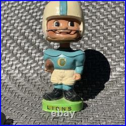 VINTAGE 1960'S COLUMBIA UNIVERSITY LIONS FOOTBALL TOES UP BOBBLEHEAD Rare