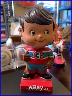 VINTAGE 1960's 1962 MONTREAL CANADIENS NODDER BOBBLEHEAD DOLL GREAT SHAPE