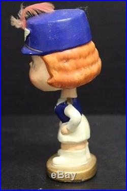 VINTAGE 1960's BALTIMORE COLTS KISSING BOBBLE HEAD Girl Figure Only, 5 Tall