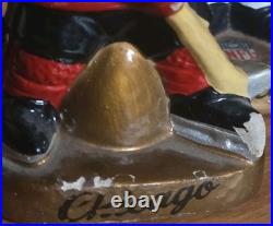VINTAGE 1960's CHICAGO BLACKHAWKS Hockey Gold Base Bobble Head Nodder