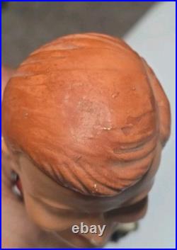 VINTAGE 1960's CHICAGO BLACKHAWKS Hockey Gold Base Bobble Head Nodder