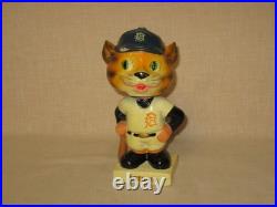 VINTAGE 1960's DETROIT TIGERS BOBBLEHEAD MADE IN JAPAN WHITE BASE RARE VINTAGE 1960's DETROIT TIGERS BOBBLEHEAD MADE IN JAPAN WHITE BASE RARE