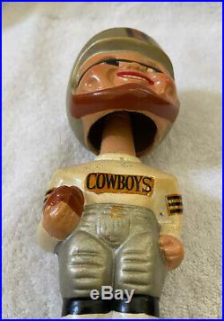 VINTAGE 1960s AFL NFL DALLAS COWBOYS BOBBLEHEAD NODDER BOBBLE HEAD