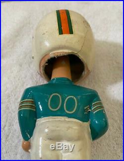 VINTAGE 1960s AFL NFL MIAMI DOLPHINS BOBBLEHEAD NODDER BOBBLE HEAD