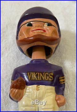 VINTAGE 1960s AFL NFL MINNESOTA VIKINGS BOBBLEHEAD NODDER BOBBLE HEAD