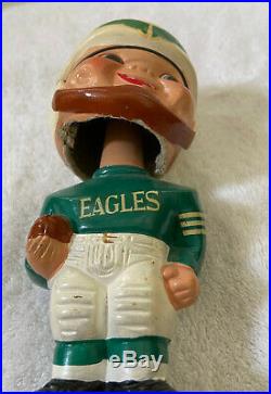 VINTAGE 1960s AFL NFL PHILADELPHIA EAGLES BOBBLEHEAD NODDER BOBBLE HEAD