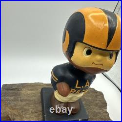 VINTAGE 1960s Los Angeles Rams Square Base NODDER BOBBLEHEAD