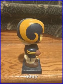 VINTAGE 1960s Los Angeles Rams Square Base NODDER/BOBBLEHEAD