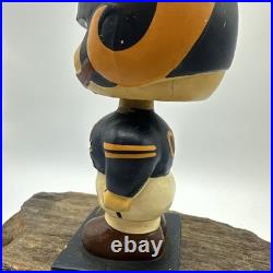 VINTAGE 1960s Los Angeles Rams Square Base NODDER BOBBLEHEAD