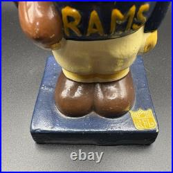 VINTAGE 1960s Los Angeles Rams Square Base NODDER BOBBLEHEAD Good Condition
