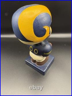 VINTAGE 1960s Los Angeles Rams Square Base NODDER BOBBLEHEAD Good Condition
