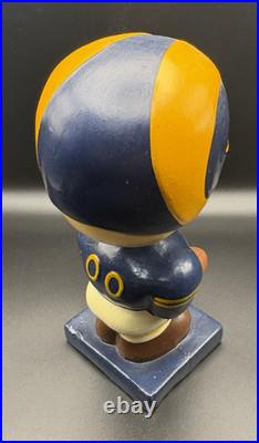 VINTAGE 1960s Los Angeles Rams Square Base NODDER BOBBLEHEAD Good Condition