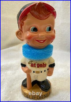 VINTAGE 1960s MLB CALIFORNIA ANGELS BASEBALL BOBBLEHEAD NODDER BOBBLE HEAD