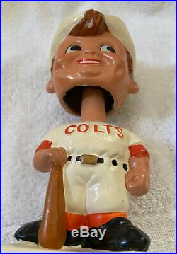 VINTAGE 1960s MLB HOUSTON COLT45s 45's BASEBALL BOBBLEHEAD NODDER BOBBLE HEAD