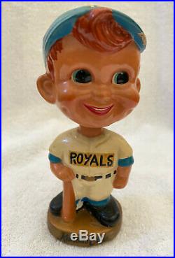 VINTAGE 1960s MLB KANSAS CITY ROYALS BASEBALL BOBBLEHEAD NODDER BOBBLE HEAD