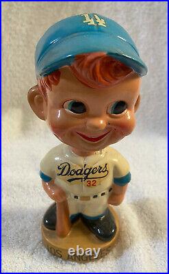 VINTAGE 1960s MLB LOS ANGELES DODGERS BOBBLEHEAD NODDER BOBBLE HEAD KOUFAX