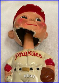 VINTAGE 1960s MLB PHILADELPHIA PHILLIES BASEBALL BOBBLEHEAD NODDER BOBBLE HEAD