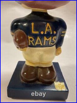 VINTAGE 1960s NFL LOS ANGELES RAMS FOOTBALL BOBBLEHEAD NODDER NFL Nice Condition