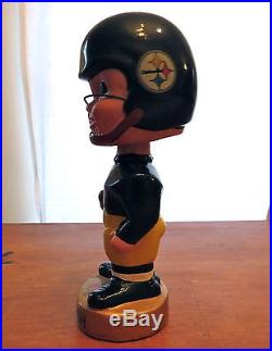 VINTAGE 1960s PITTSBURGH STEELERS BOBBLE HEAD NICE CONDITION VINTAGE 1960s PITTSBURGH STEELERS BOBBLE HEAD NICE CONDITION