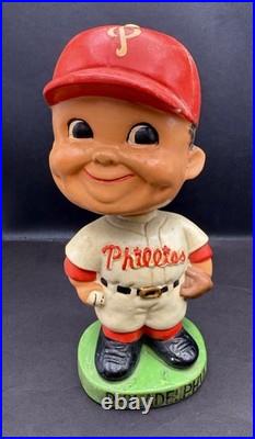 VINTAGE 1960s Philadelphia Phillies Nodder Bobblehead Green Base