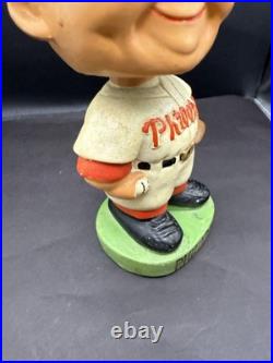 VINTAGE 1960s Philadelphia Phillies Nodder Bobblehead Green Base