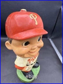 VINTAGE 1960s Philadelphia Phillies Nodder Bobblehead Green Base
