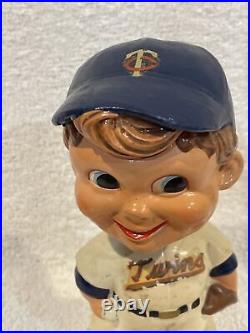 VINTAGE 1962-63 Minnesota Twins Square White Base Bobblehead/Nodder, VERY NICE